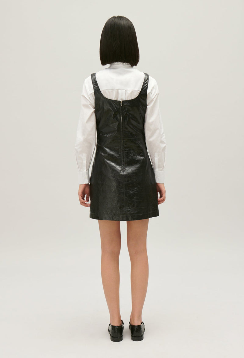 Vestido de cuero - Acogedor - Negro