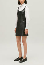 Leather Dress - Cozy - Black