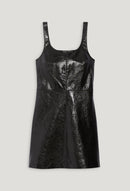 Vestido de cuero - Acogedor - Negro