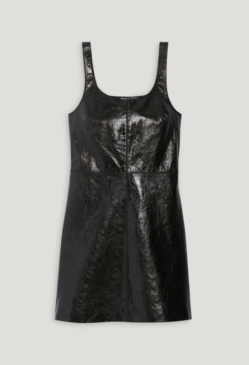 Vestido de cuero - Acogedor - Negro