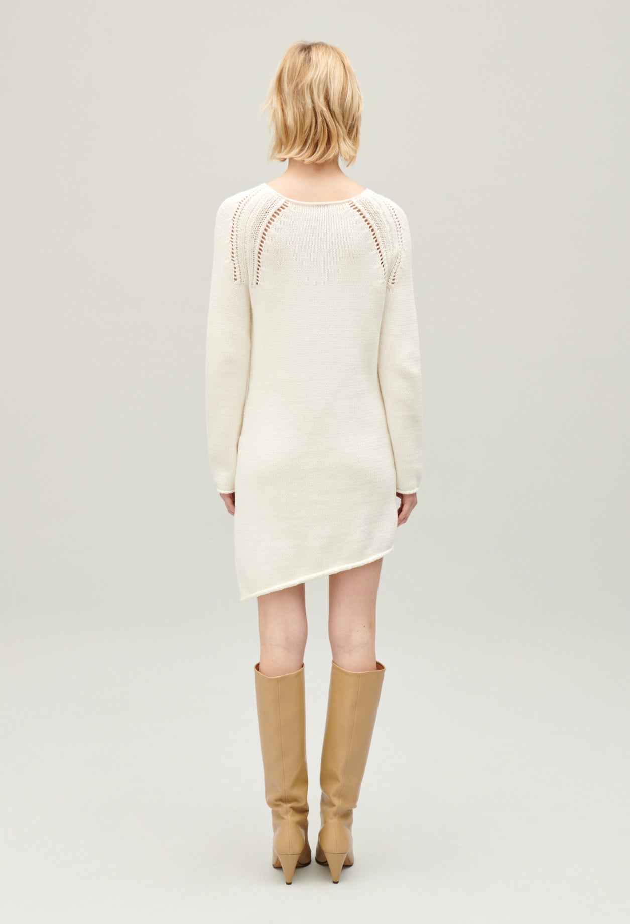 Knitted Dress - Mastar - Ecru