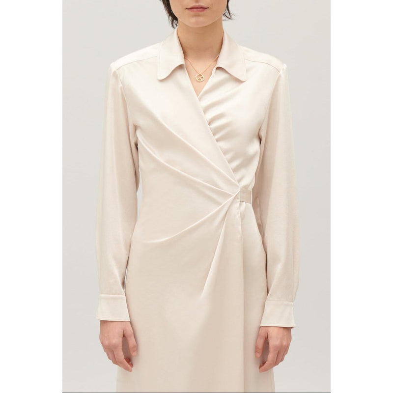 Vestido midi cruzado