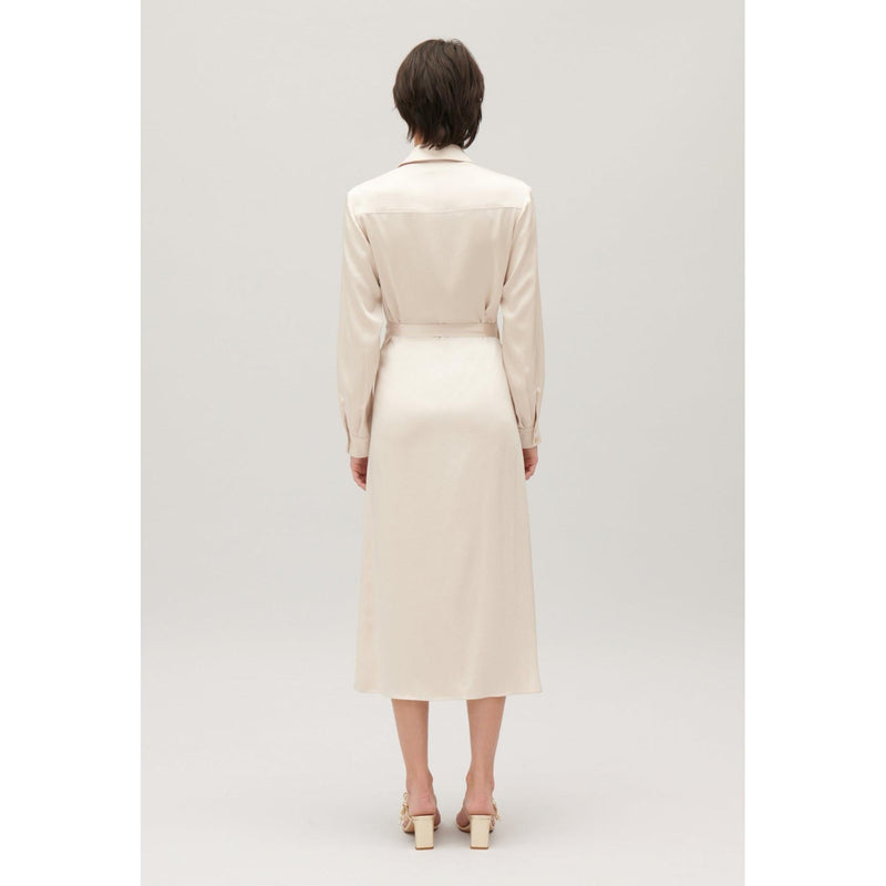 Vestido midi cruzado