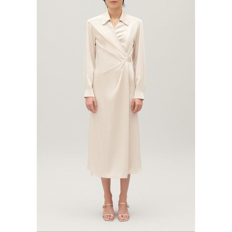 Vestido midi cruzado