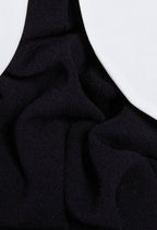 Knitted Dress - Mini Dressy - Navy