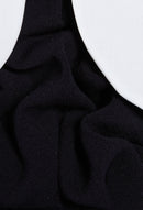 Knitted Dress - Mini Dressy - Navy