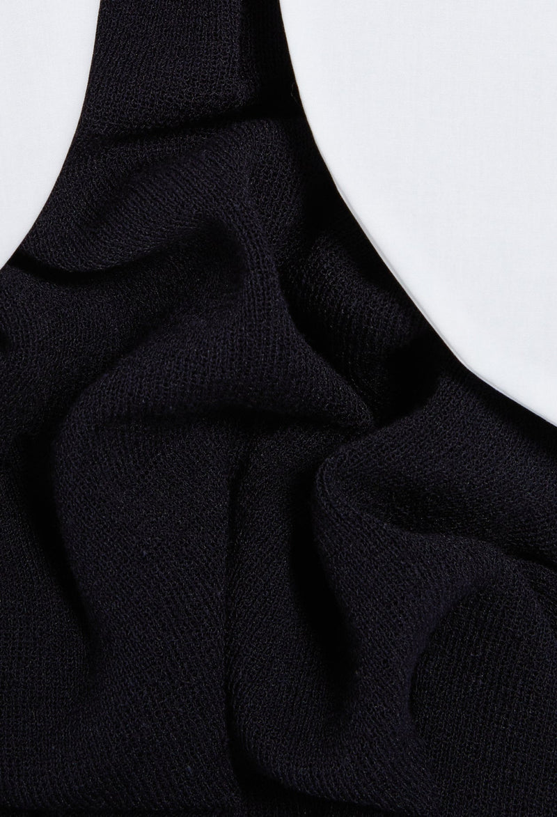 Knitted Dress - Mini Dressy - Navy