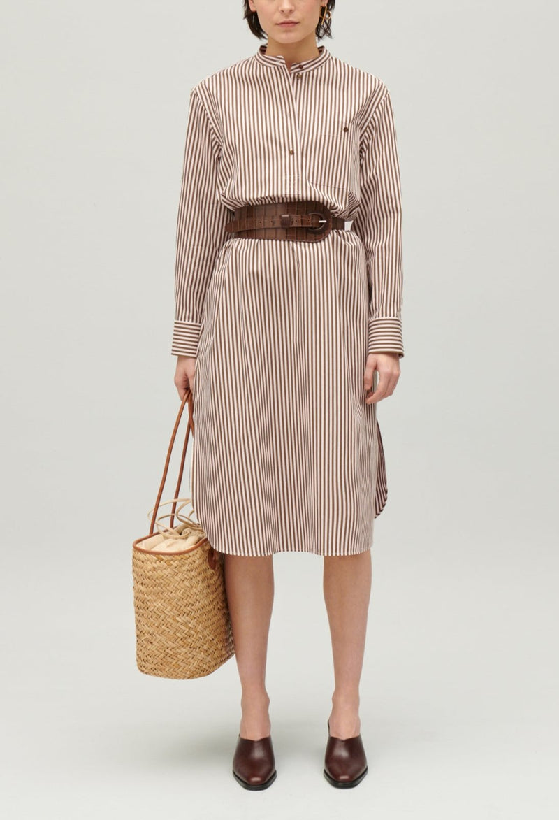 Vestido C&T - Roche Rayas Bronce - Bronce