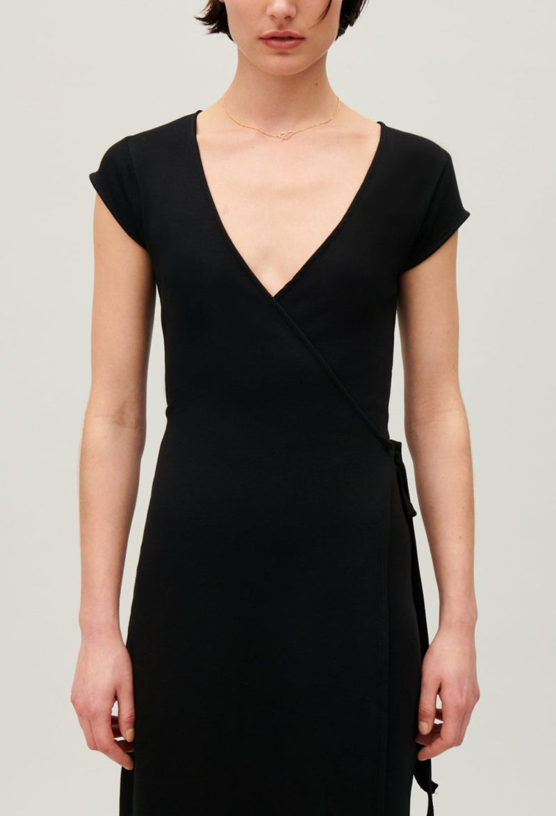 Knitted Dress - Trevolta - Black