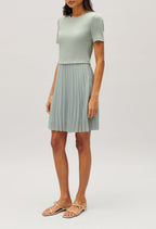 Claudie Pierlot - Knitted Dress - Telicourta - Almond