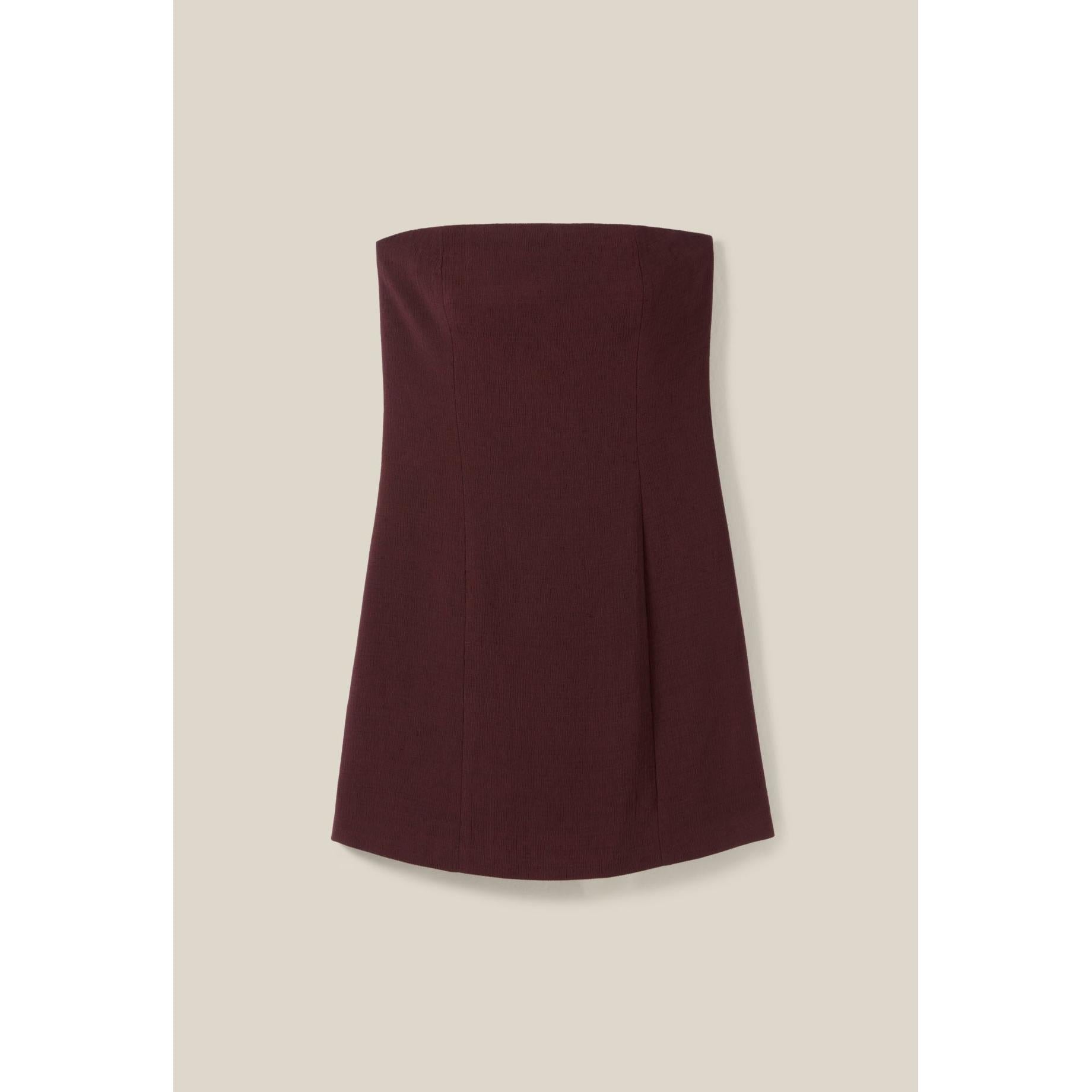 Cappucino Short Strapless Dress