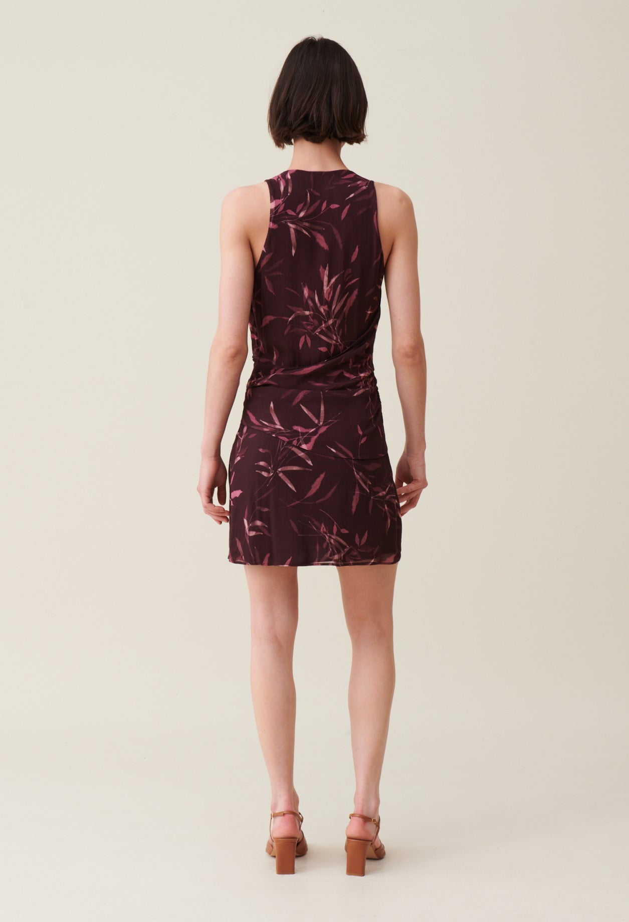 Vestido C&T - Rully Feuille - Estampado Oscuro