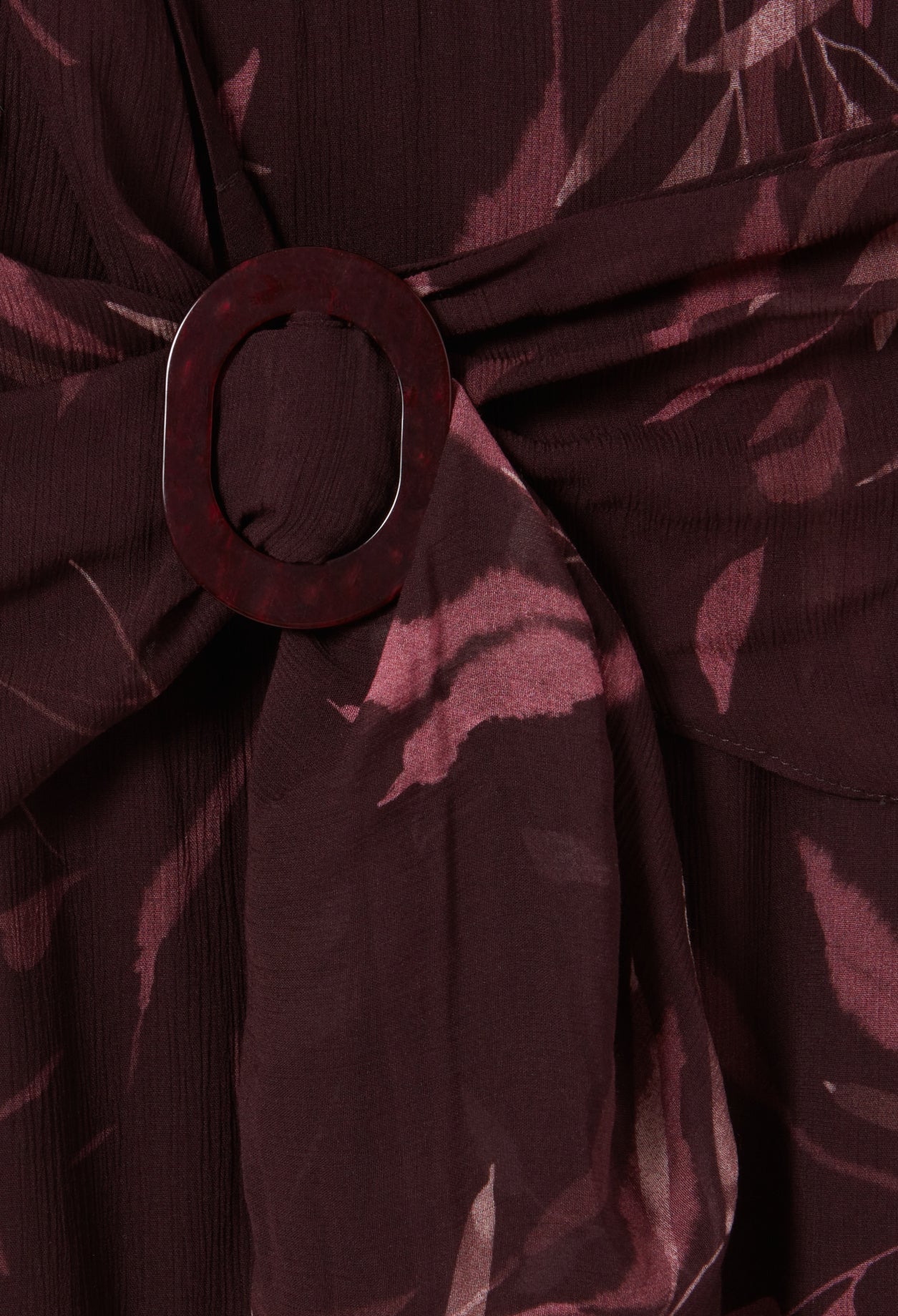 Vestido C&T - Rully Feuille - Estampado Oscuro