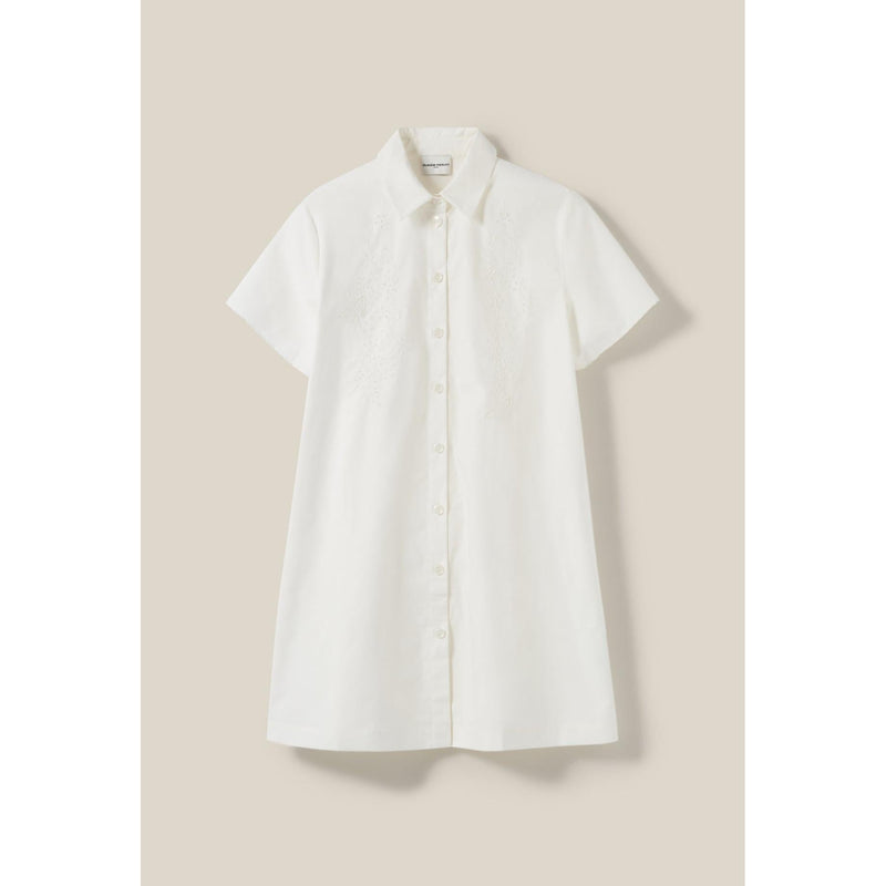 Robe Chemise Courte Brodée