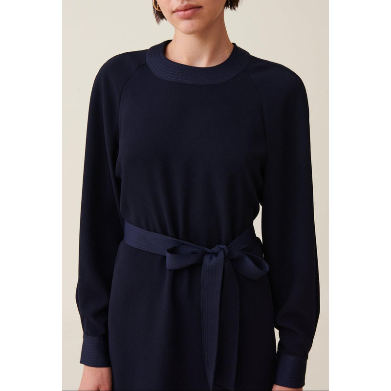 Robe Babydoll Ceinturée Marine