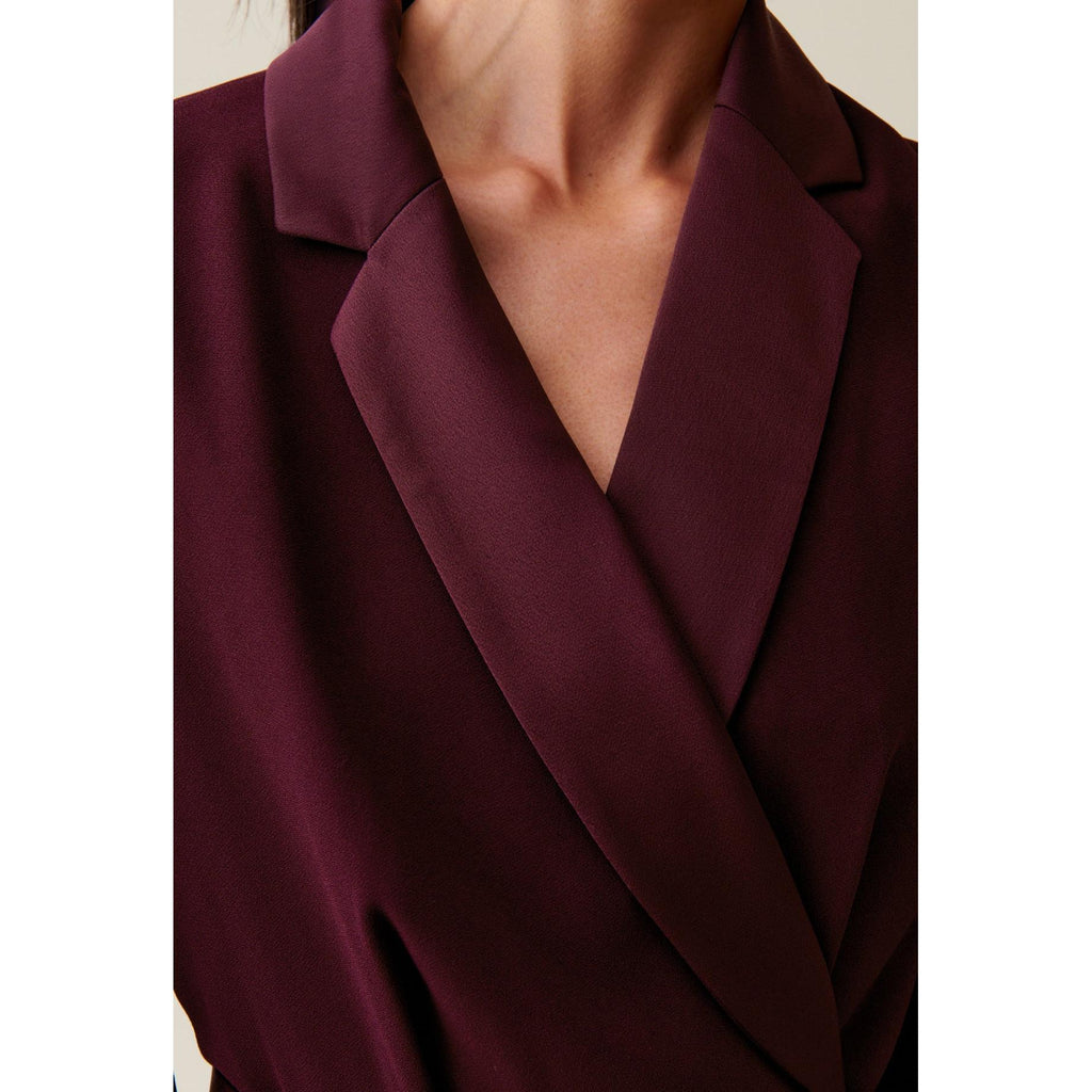 Vestido Cruzado Cuello Sastre