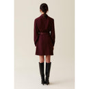 Robe Cache-Cœur Col Tailleur