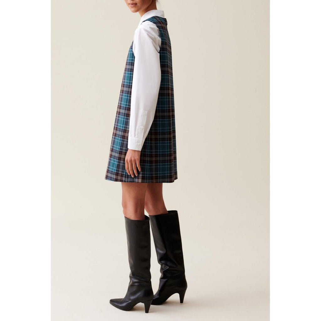 Claudie Pierlot - Short Sleeveless Check Dress