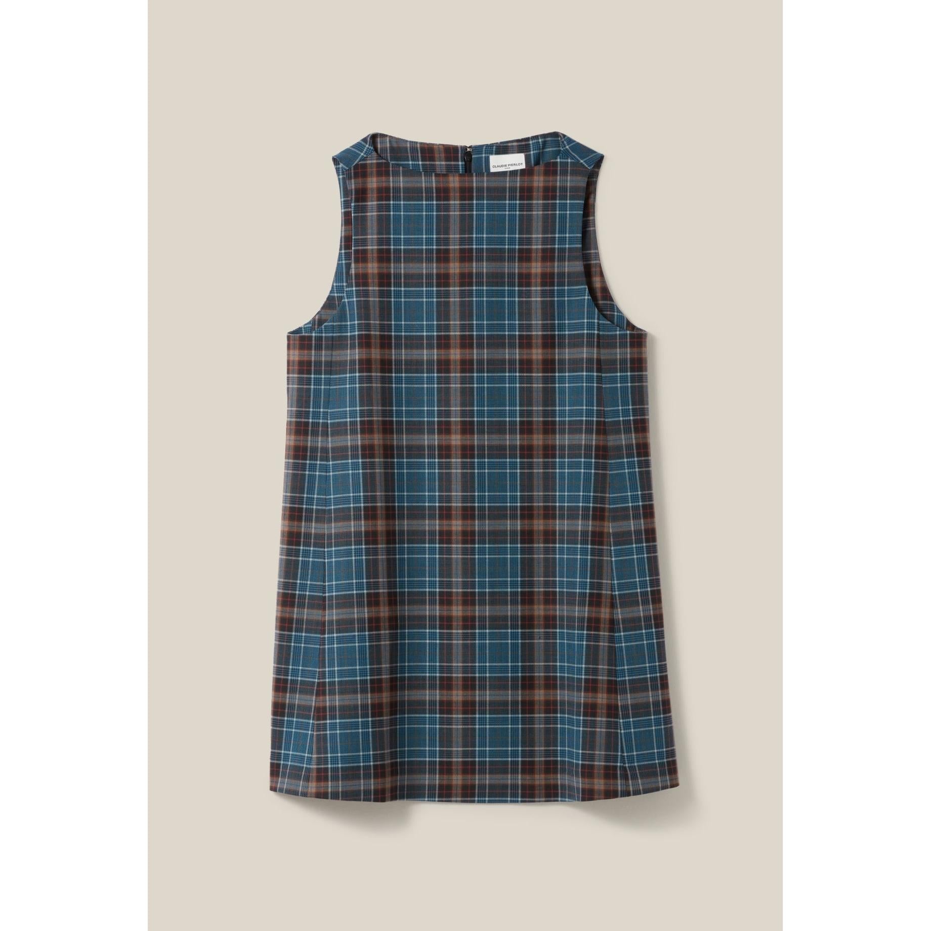Claudie Pierlot - Short Sleeveless Check Dress