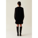 Vestido Babydoll Corto Y Fluido Negro