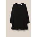 Vestido Babydoll Corto Y Fluido Negro