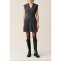 Claudie Pierlot - Gray Fitted Dress Tweed Suit