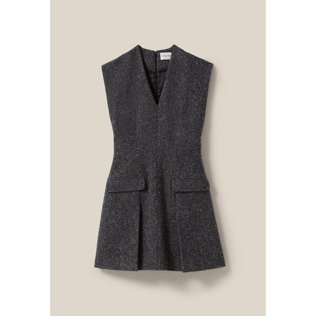 Claudie Pierlot - Gray Fitted Dress Tweed Suit
