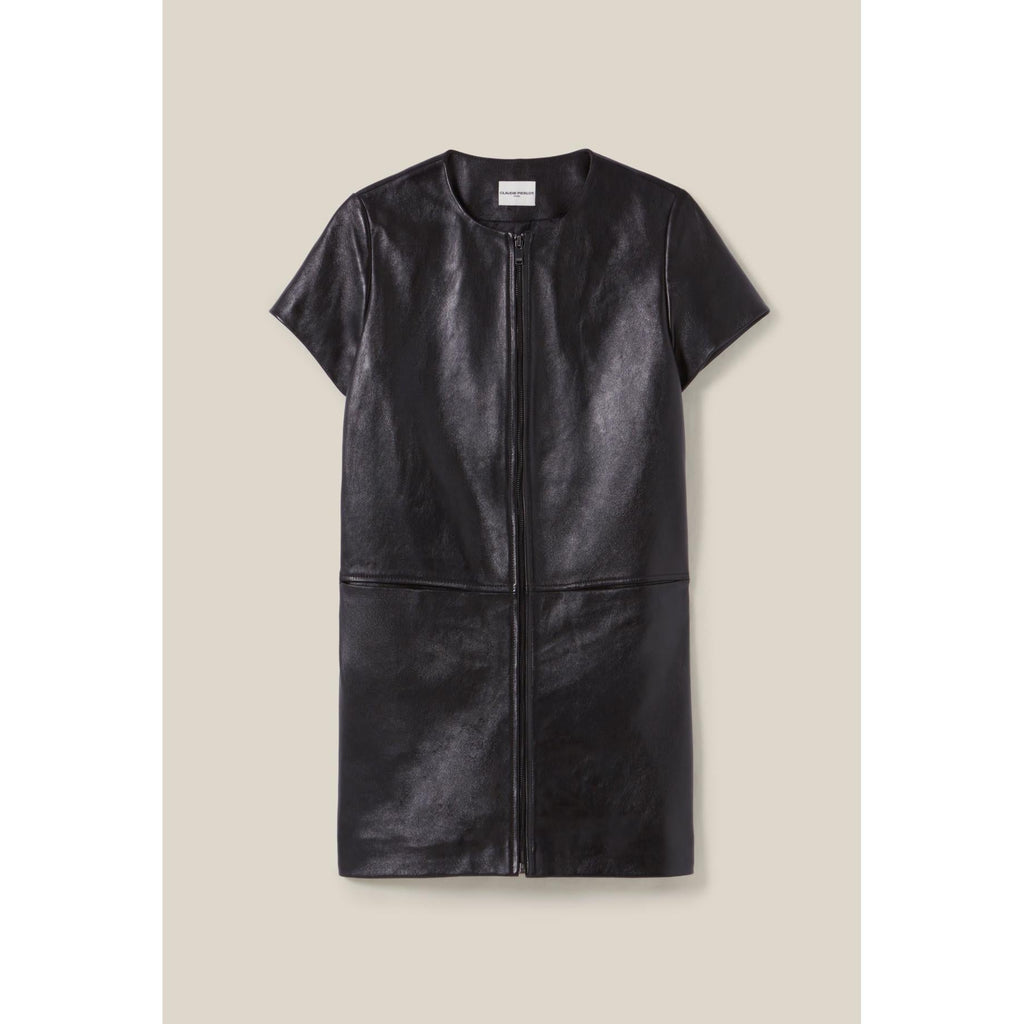 Claudie Pierlot - Robe Cuir Courte Zippée