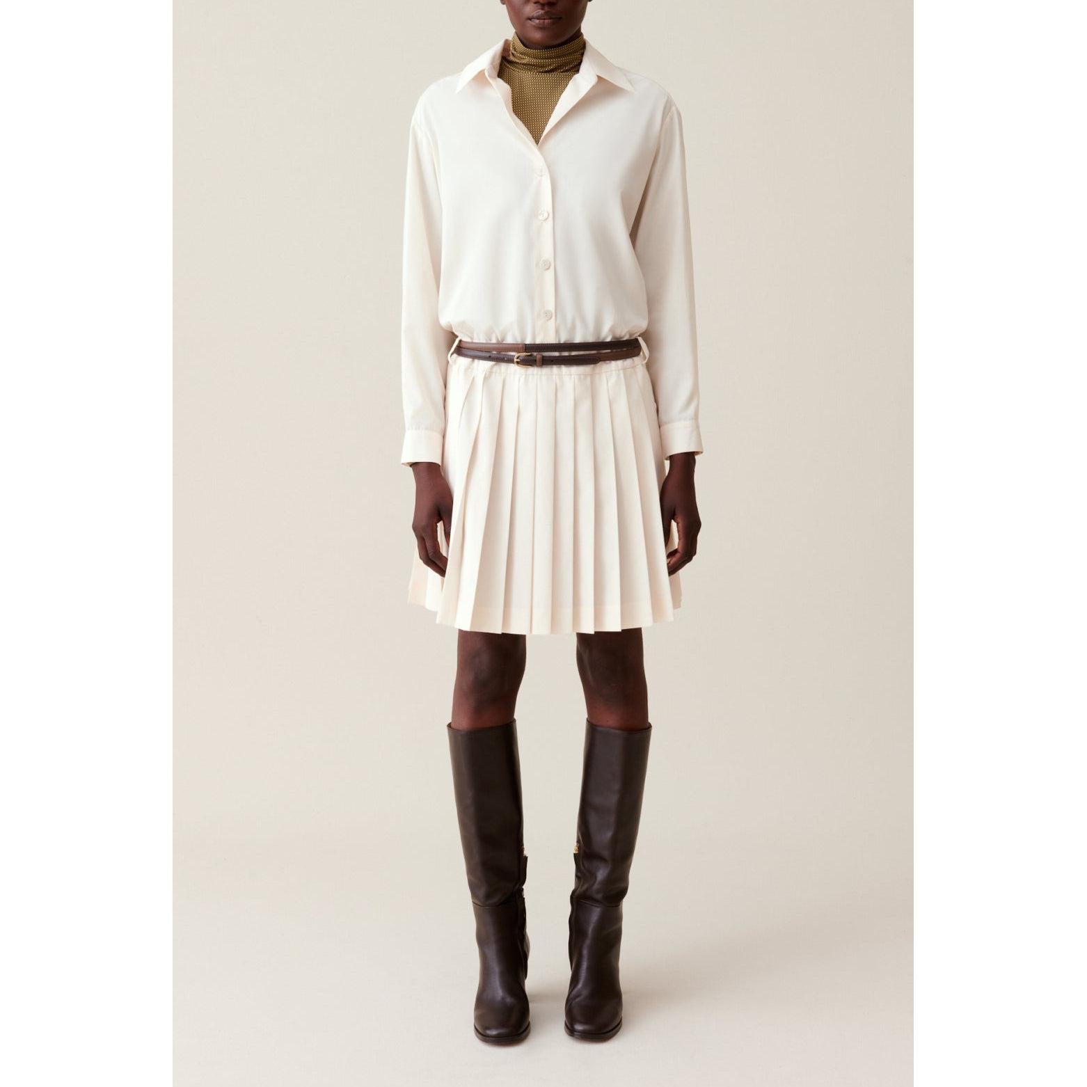 Robe Chemise Ceinturée Boutonnée