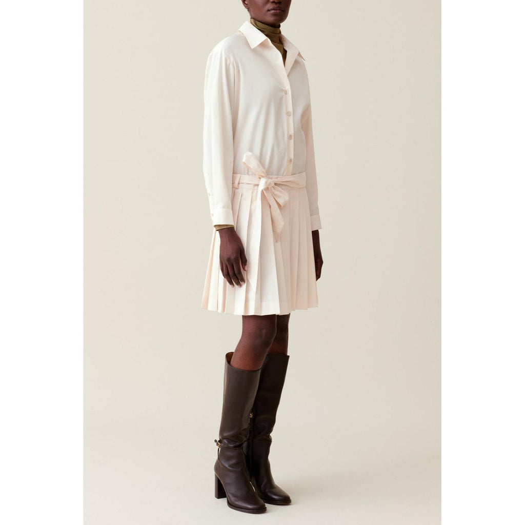 Robe Chemise Ceinturée Boutonnée
