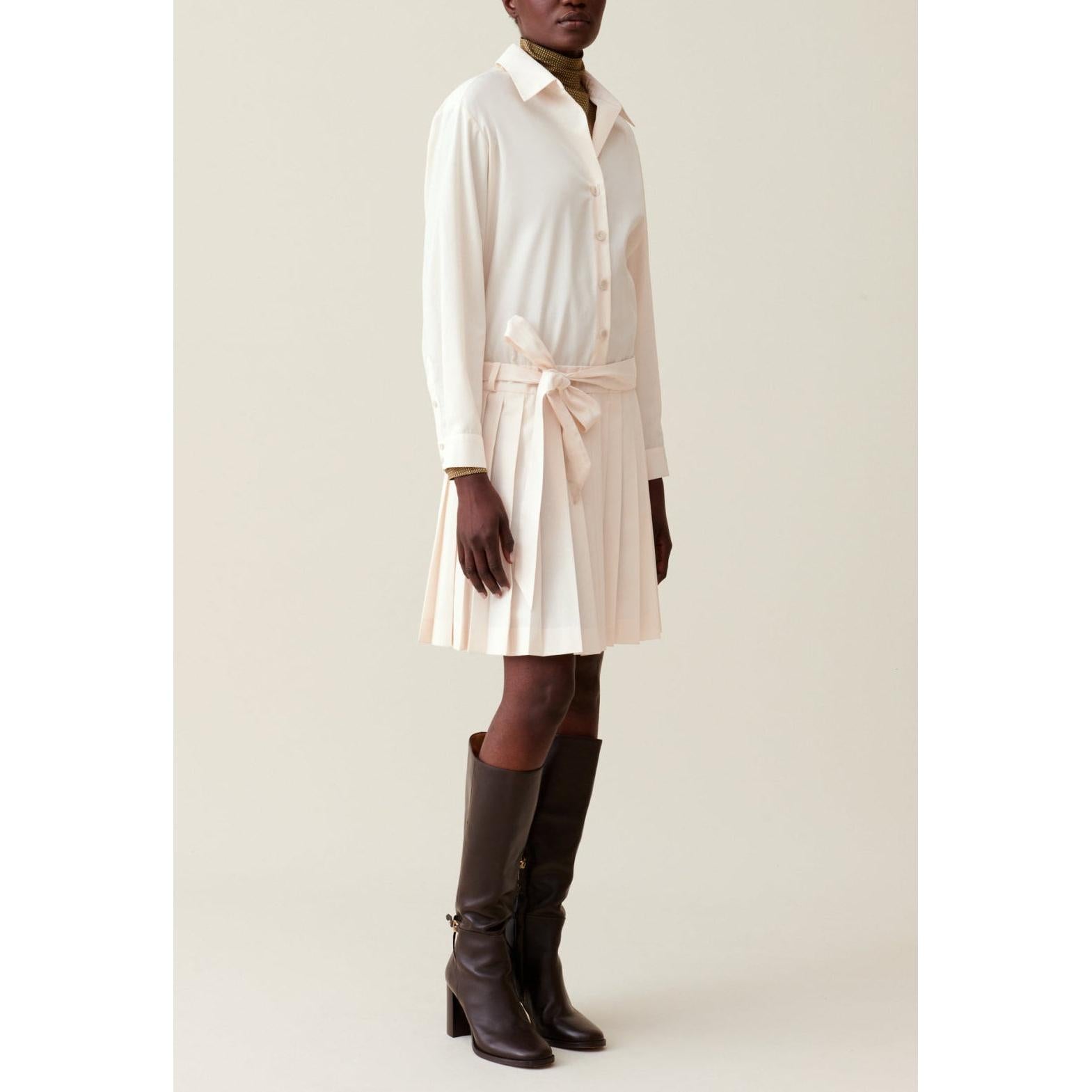 Robe Chemise Ceinturée Boutonnée