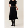 Bi-material Twist Dress