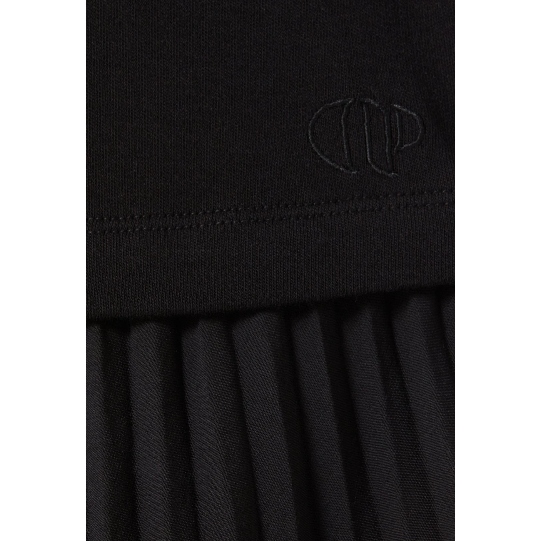 Bi-material Twist Dress