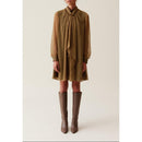 Robe Fluide Col Lavallière