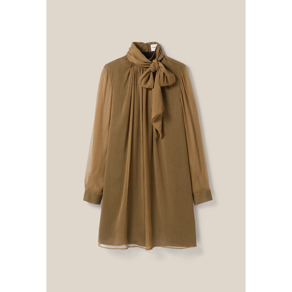 Robe Fluide Col Lavallière