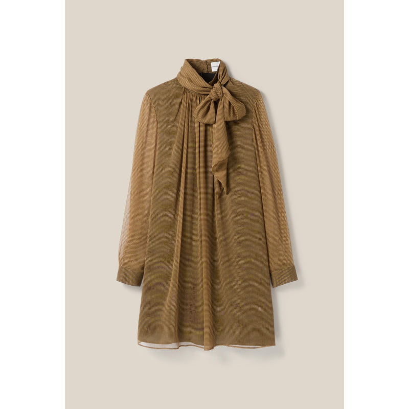 Robe Fluide Col Lavallière