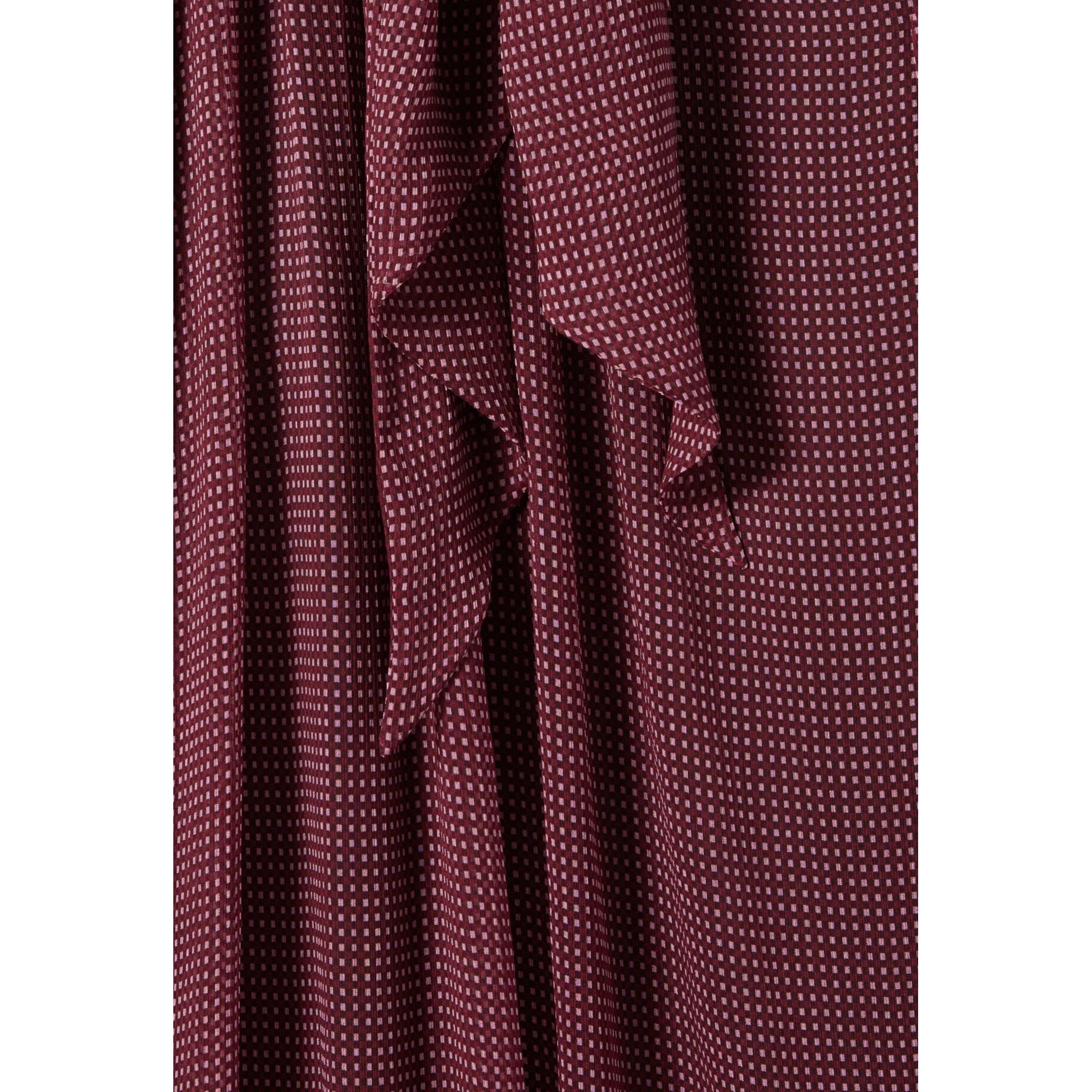 Fluid Dress with Pussy Collar