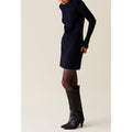 Claudie Pierlot - Short Knitted Dress with Ribbed Back