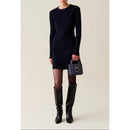 Claudie Pierlot - Robe Courte Maille Dos Côtelé