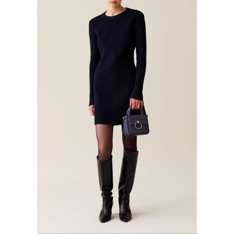 Claudie Pierlot - Robe Courte Maille Dos Côtelé
