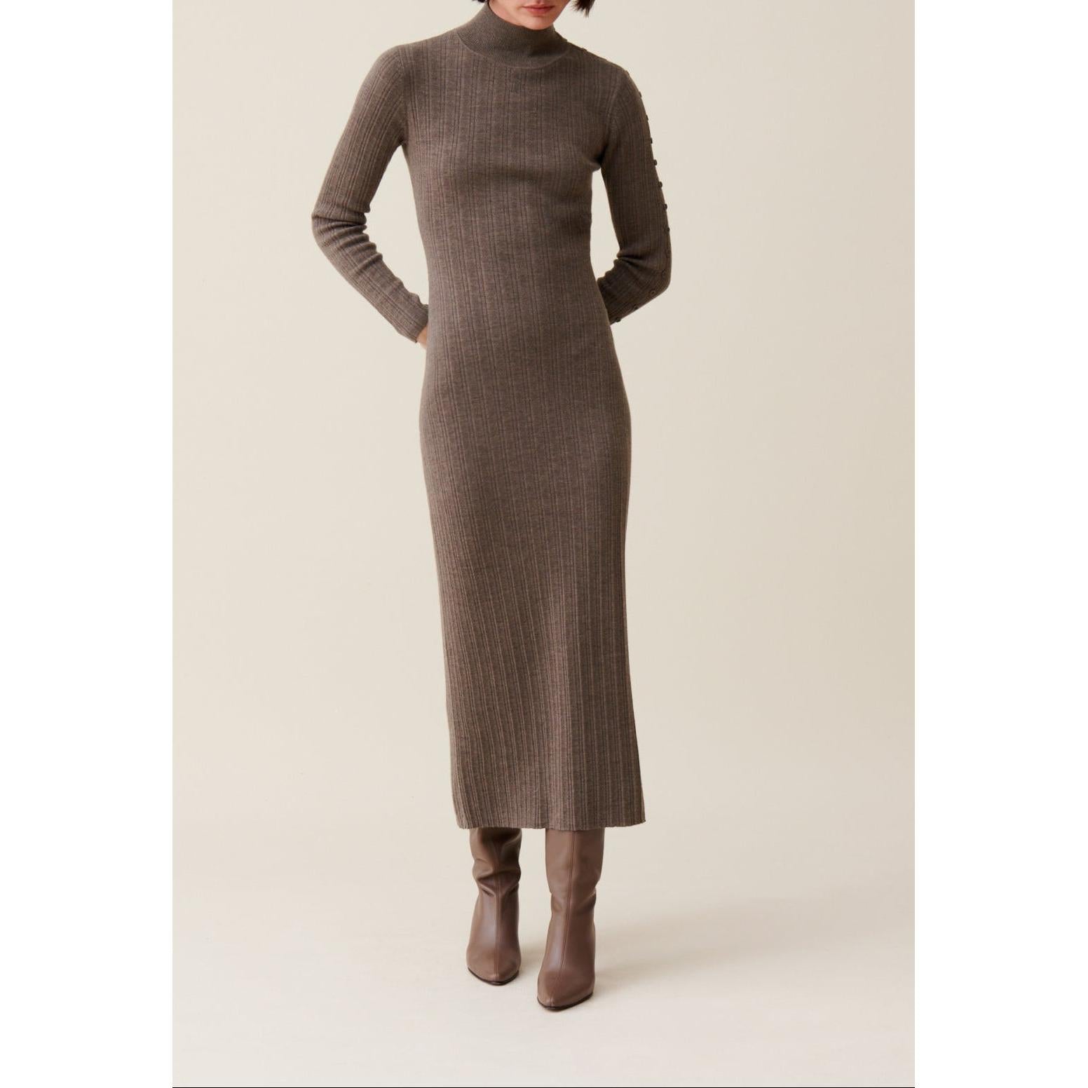 Claudie Pierlot - High Collar Knit Dress