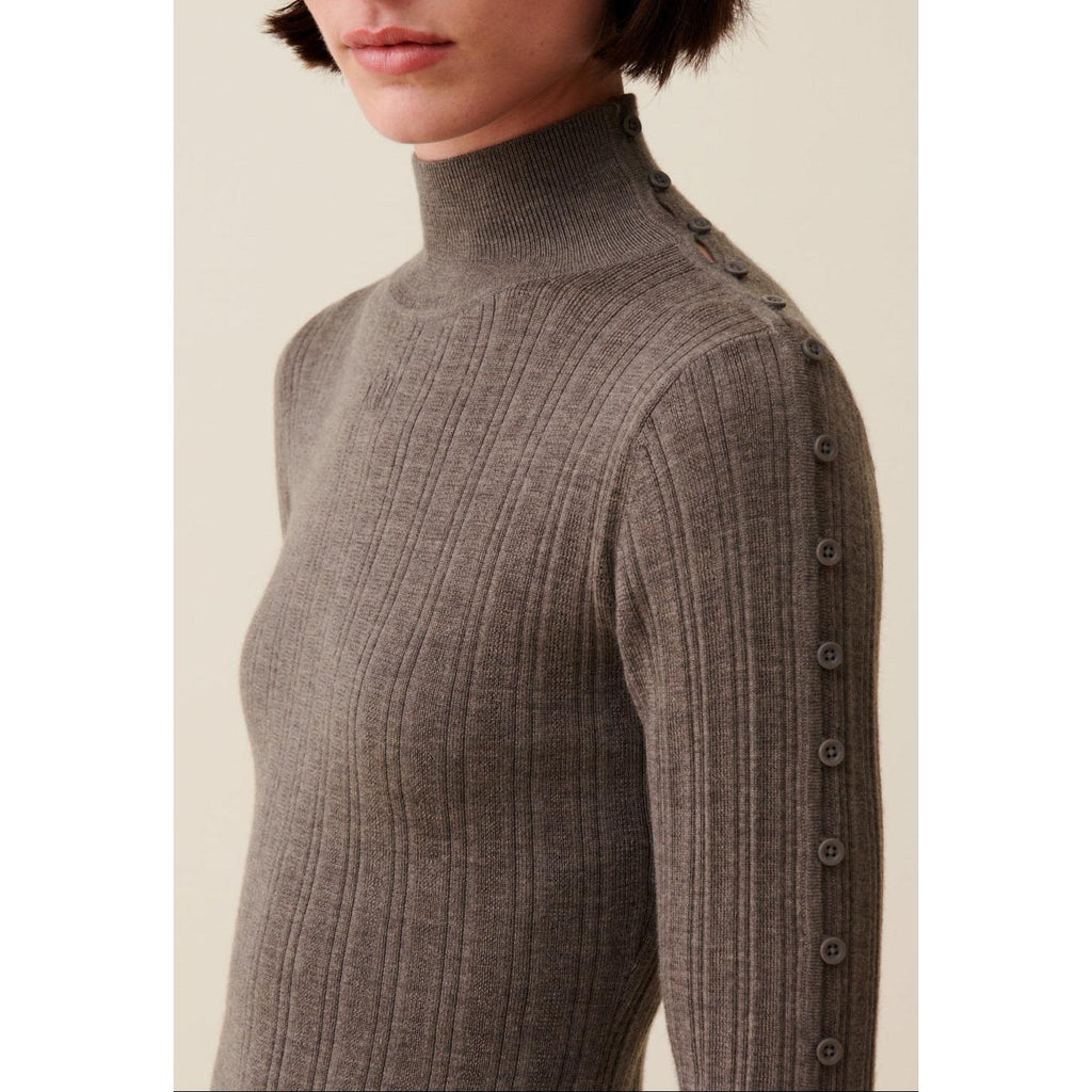 Claudie Pierlot - High Collar Knit Dress