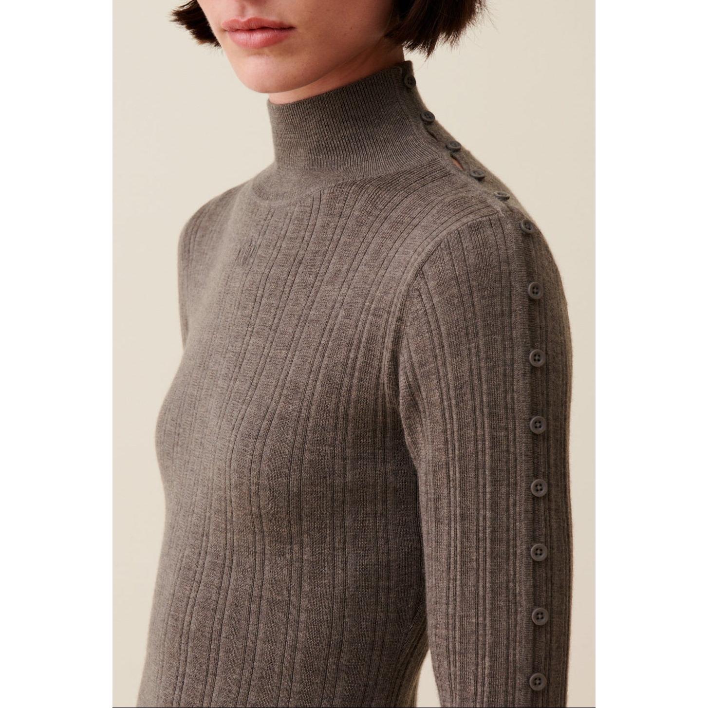 Claudie Pierlot - High Collar Knit Dress