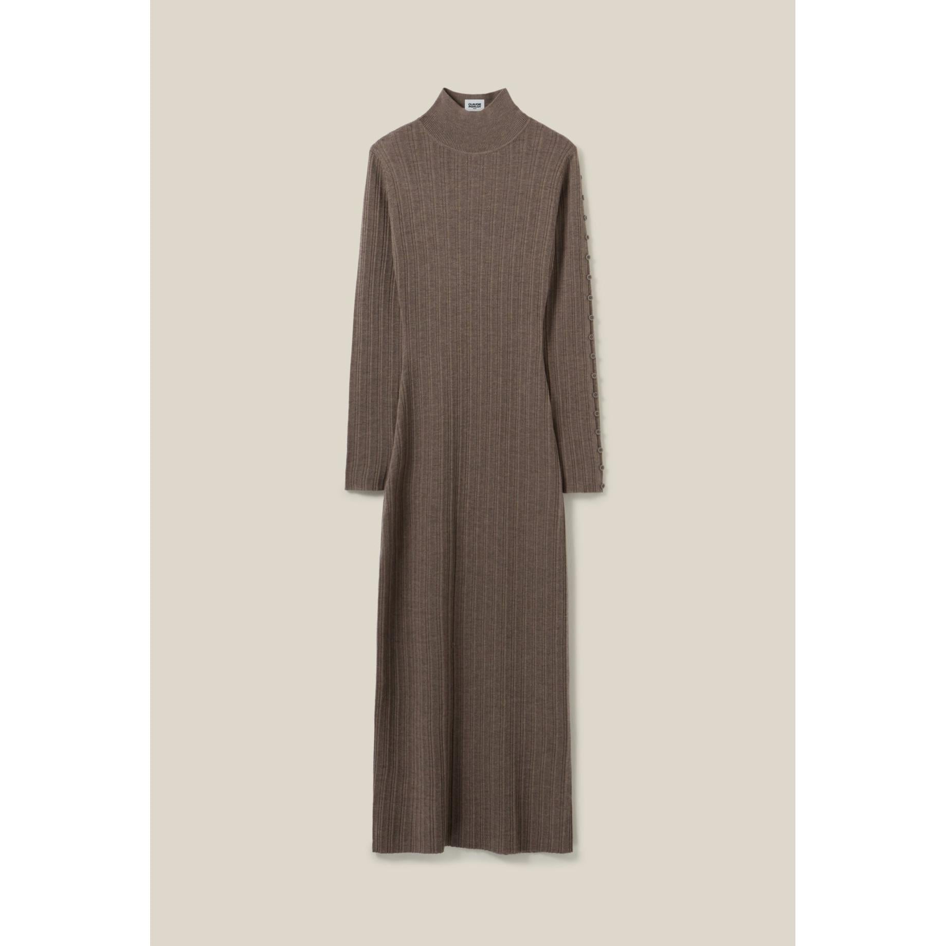 Claudie Pierlot - High Collar Knit Dress