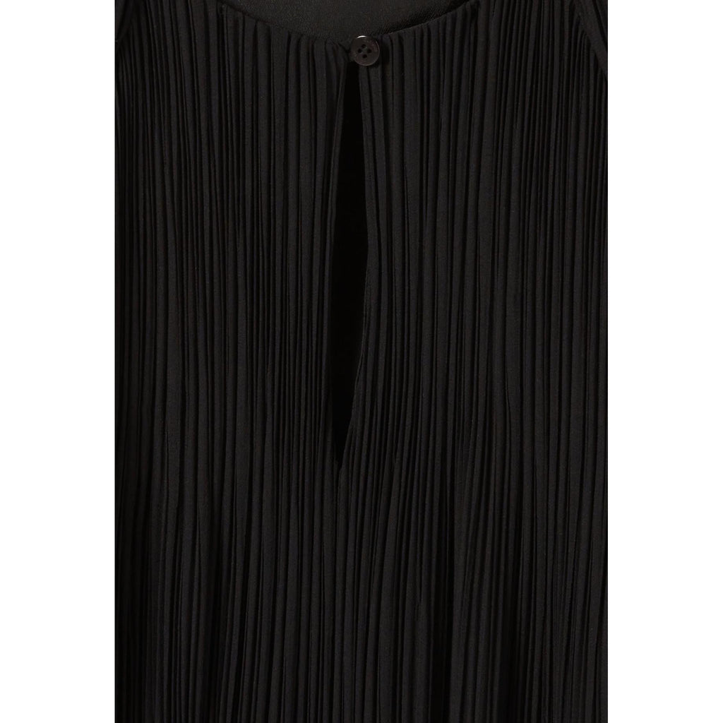 Transparent Pleated Long Dress