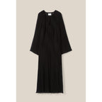 Transparent Pleated Long Dress