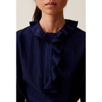 Robe Rayures Volants Marine