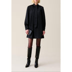 Claudie Pierlot - Vestido fluido Cuello negro