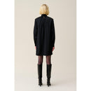 Robe Fluide Col Lavallière Noir