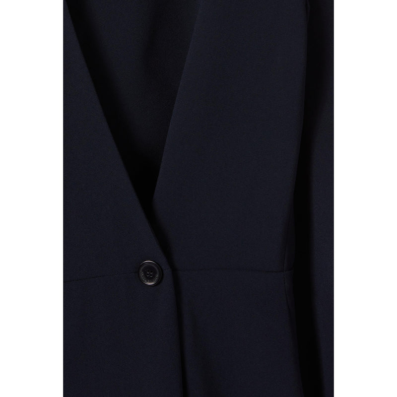 Claudie Pierlot - Robe Longue Fluide Croisée Marine